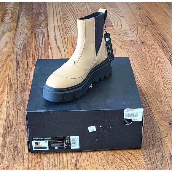 Sorel Caribou X Chelsea Waterproof Platform Leather WP Boots Womens Sz 10 (B,M) - Picture 8 of 16